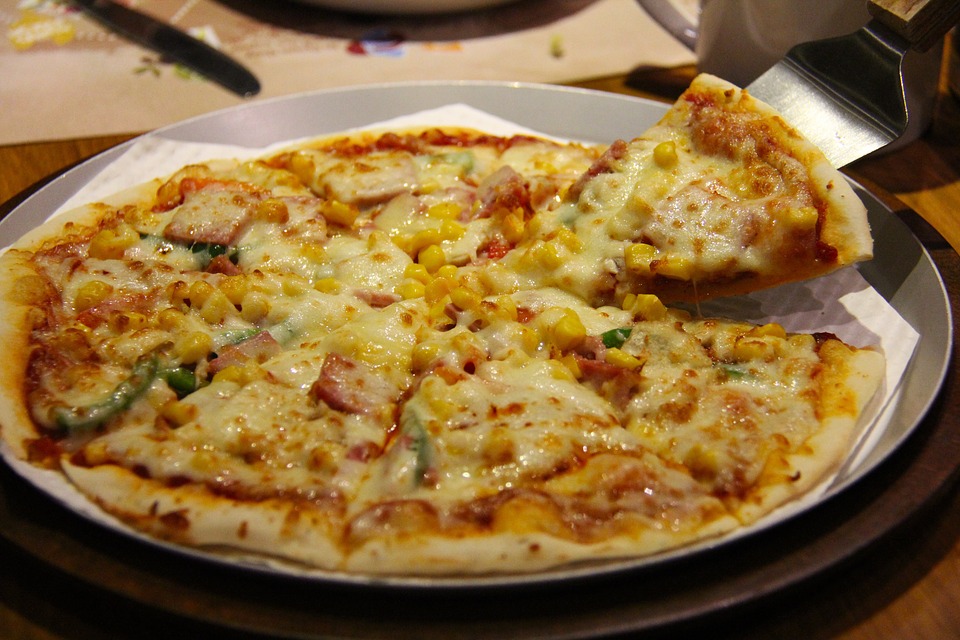 corn pizza