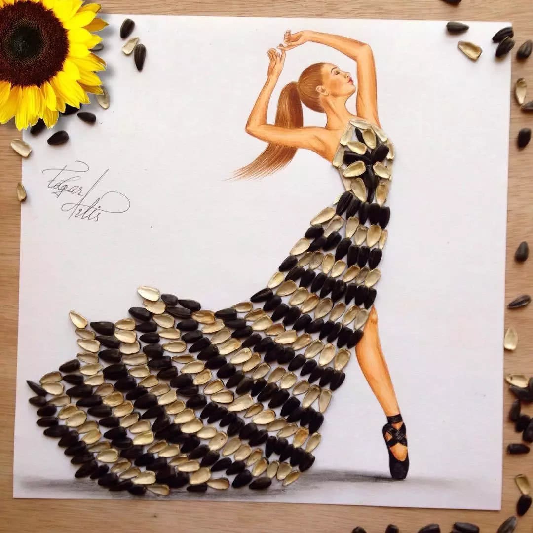 Fashion Designer Makes Art of Food Dresses - Tasty Food Ideas