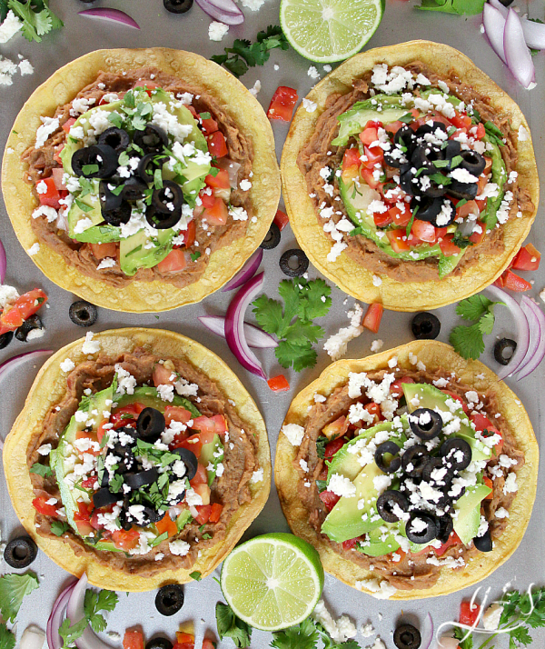 meatless tostadas