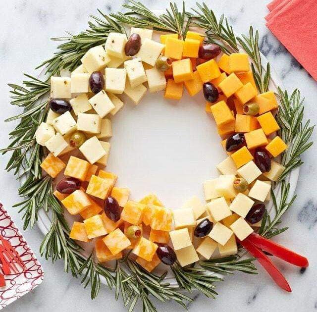 wreath of food