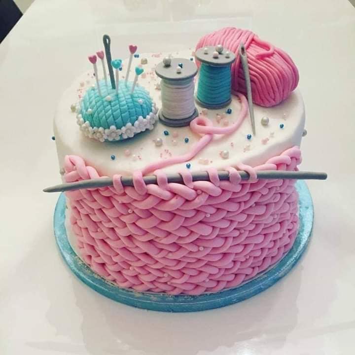 knitting cake