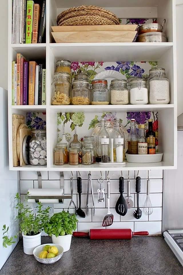 kitchen shelves