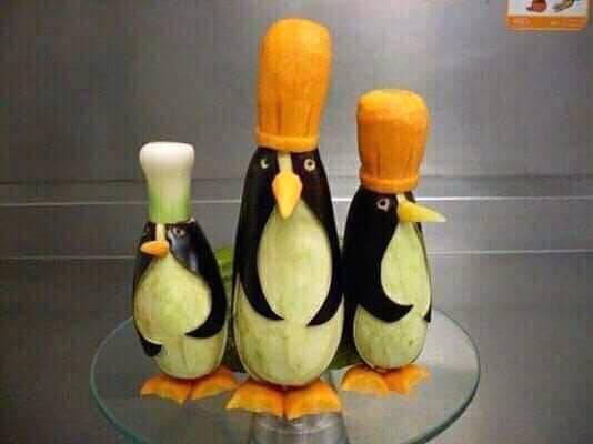 pinguins from aubergine