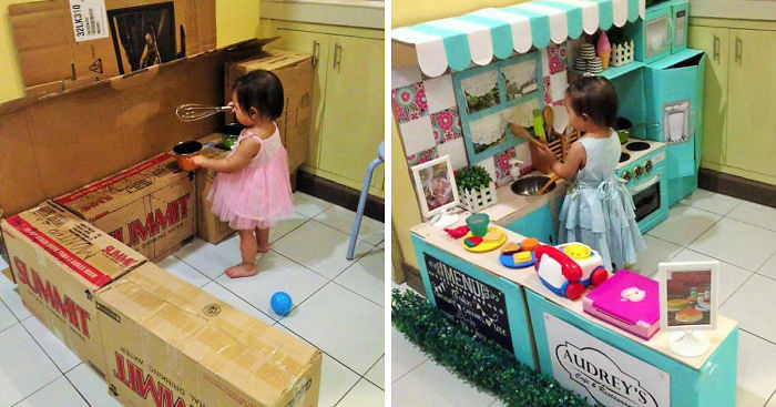 cardboard kitchen