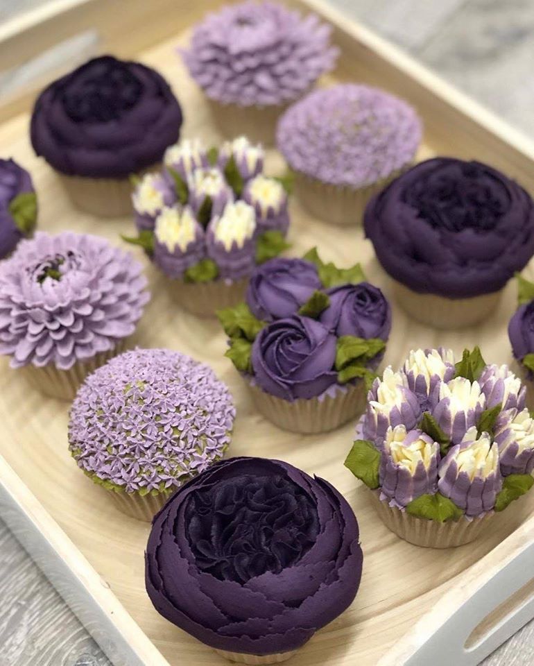 purple muffins