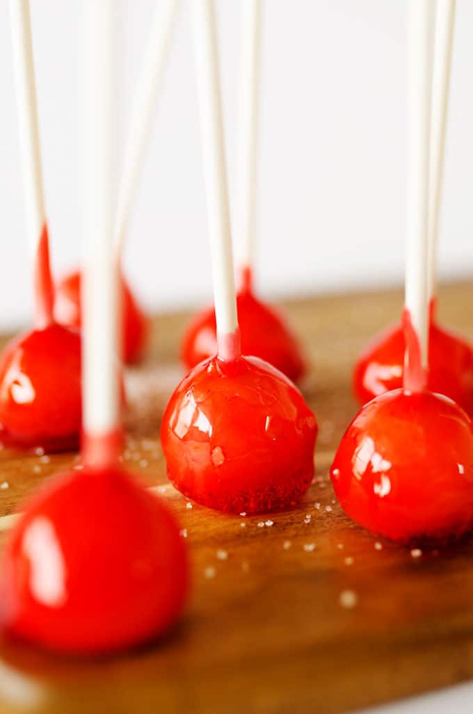 apple lollipops