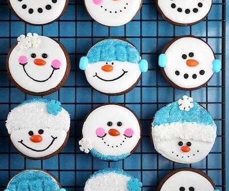 snowman cookies