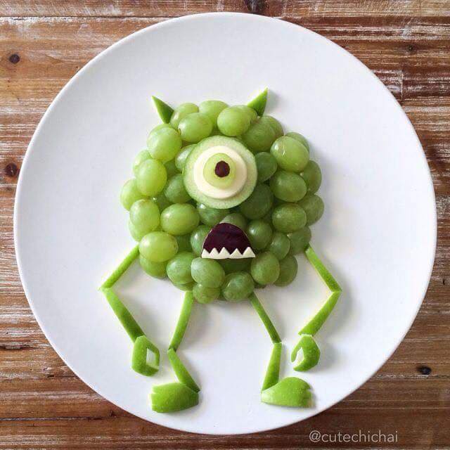 grapes monster breakfast ideas
