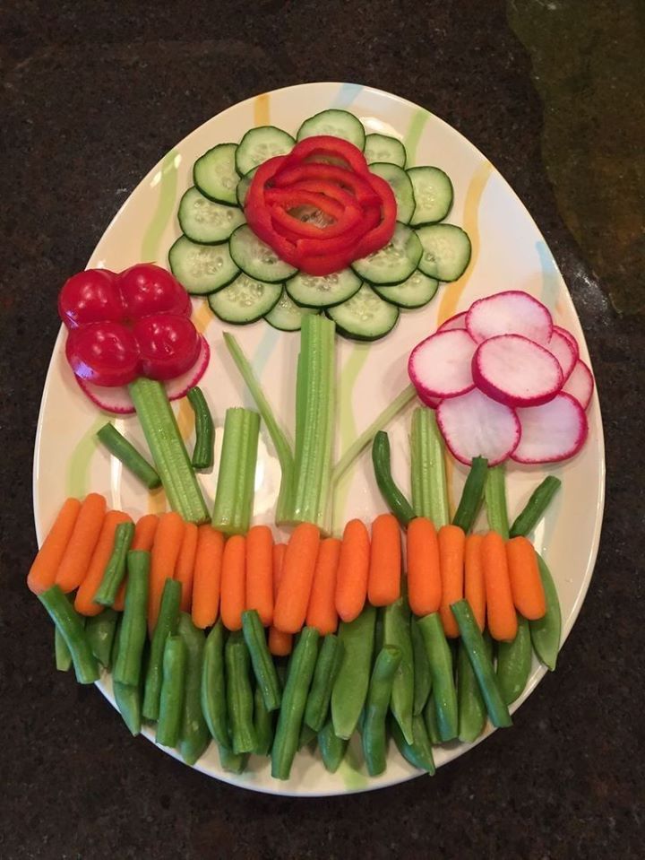 veggies flowers